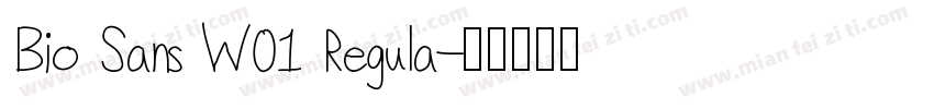 Bio Sans W01 Regula字体转换
